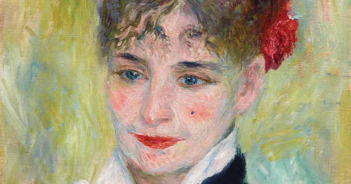 Pierre-Auguste Renoir: Ritratto di signora romena (Madame Iscovesco, particolare)