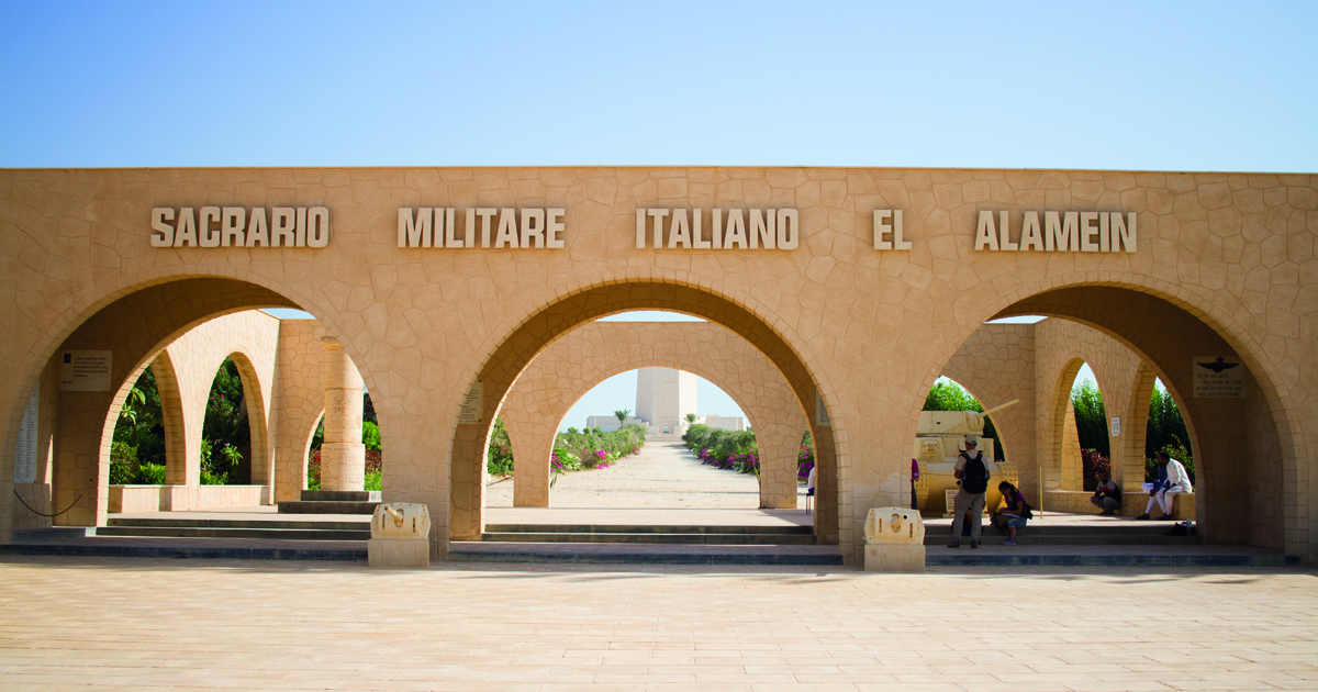 Il Sacrario Militare Italiano. Foto: Progetto El Alamein, 2012