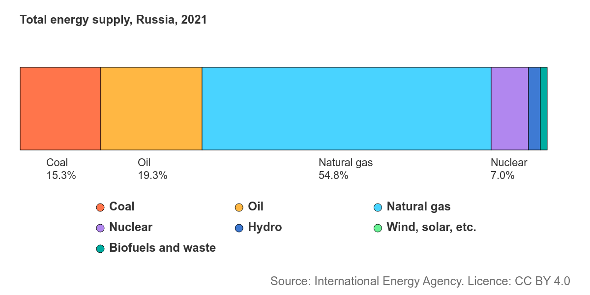 Russia mix energetico IEA