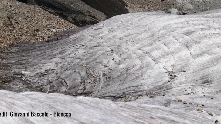 crioconite sui ghiacciai alpini