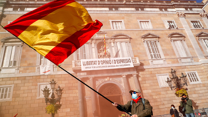 Proteste in Catalonia. Foto: Reuters