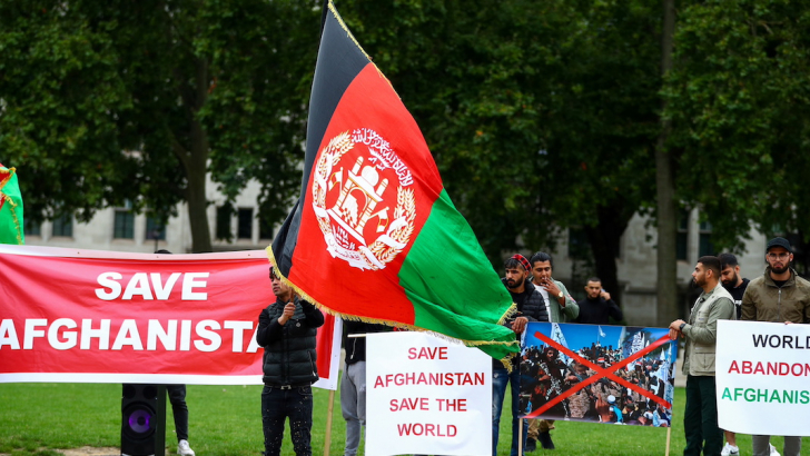 "Save Afghanistan" protest