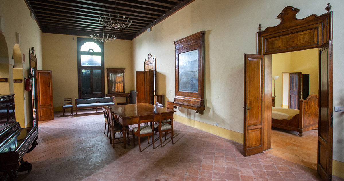 Il soggiorno della casa museo Matteotti