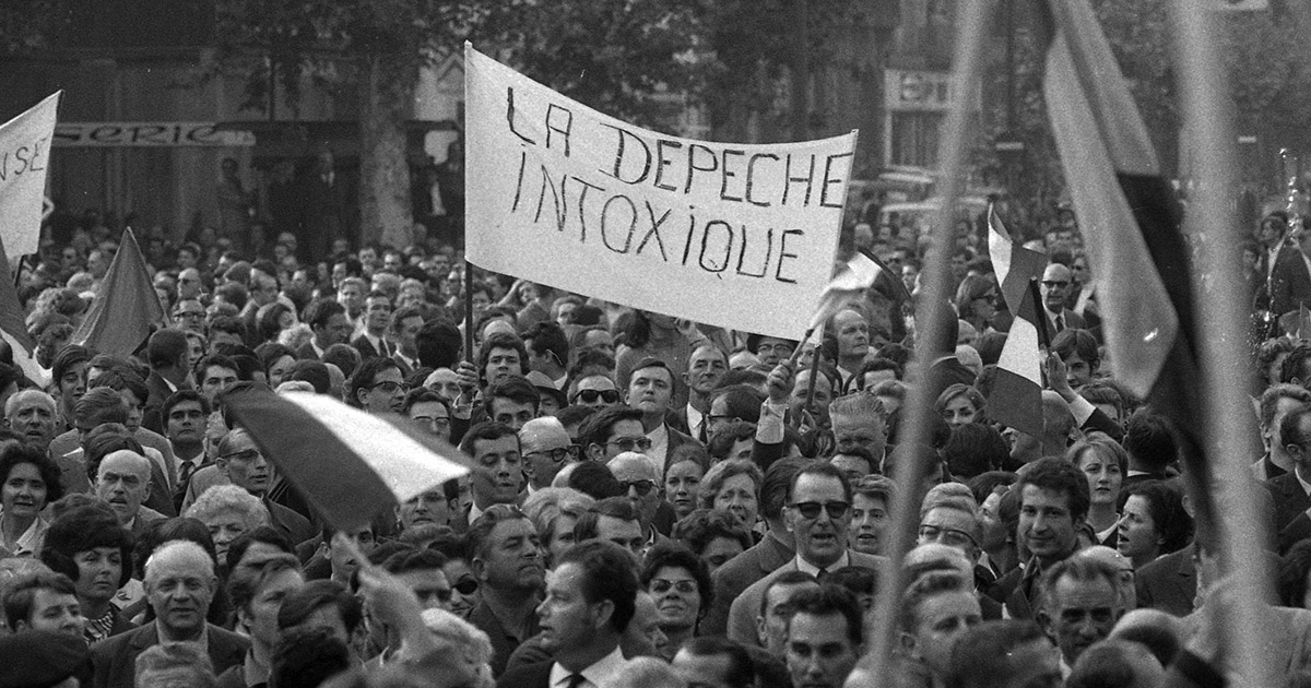 manifestazione 1968 in Francia