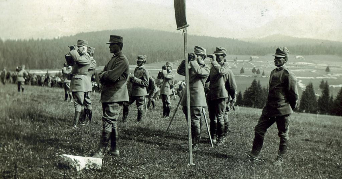 Ufficiali della "Catanzaro" sull'Altipiano di Asiago (1916)