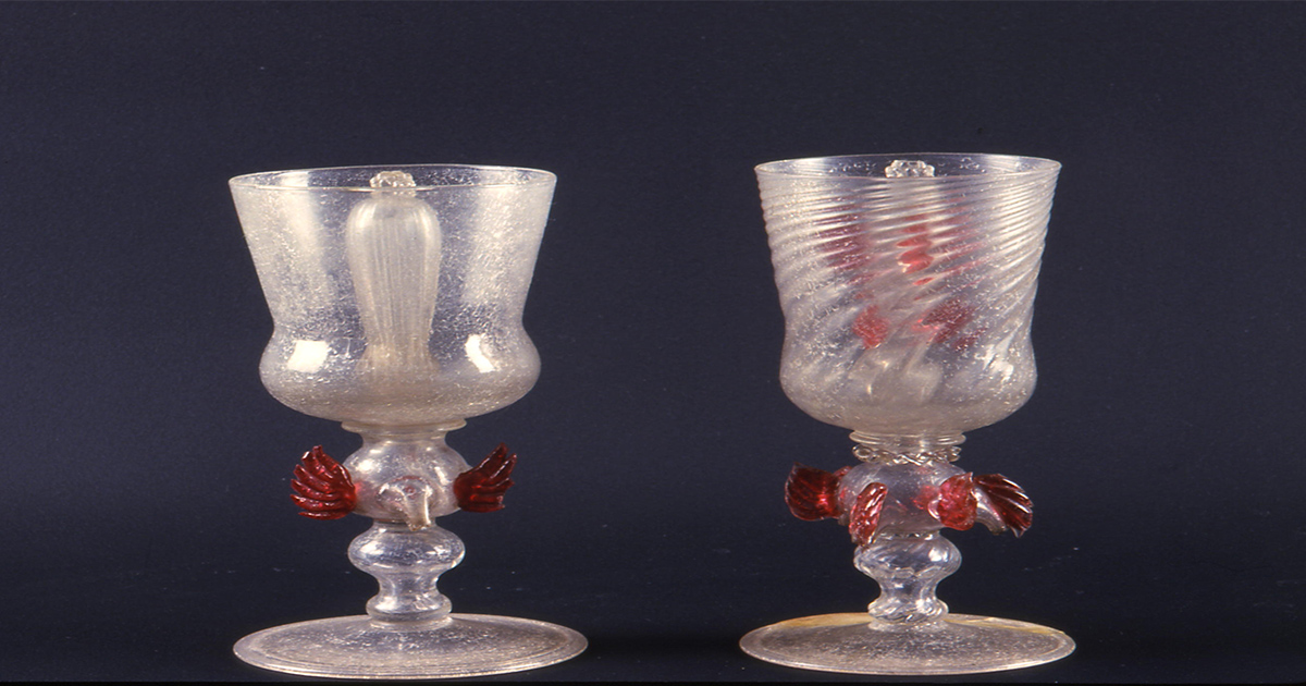 Bicchieri di Tantalo, Gabinetto di Fisica di Giovanni Poleni, XVIII secolo