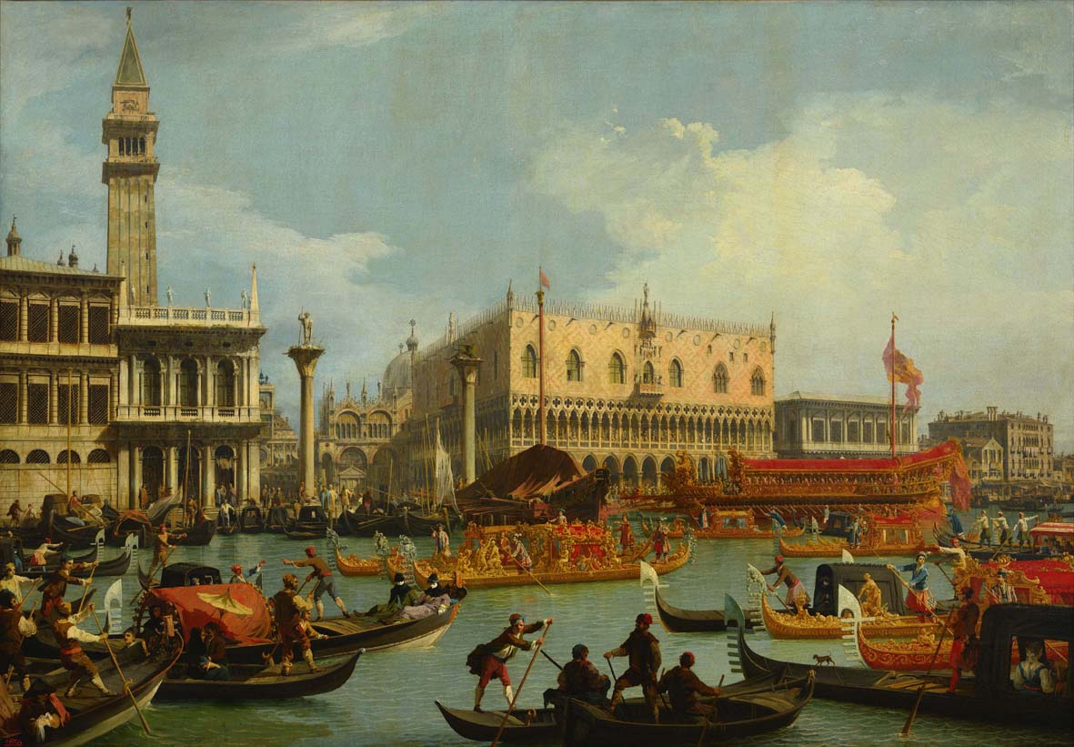 Antonio Canaletto, Il ritorno del Bucintoro all’approdo di Palazzo Ducale