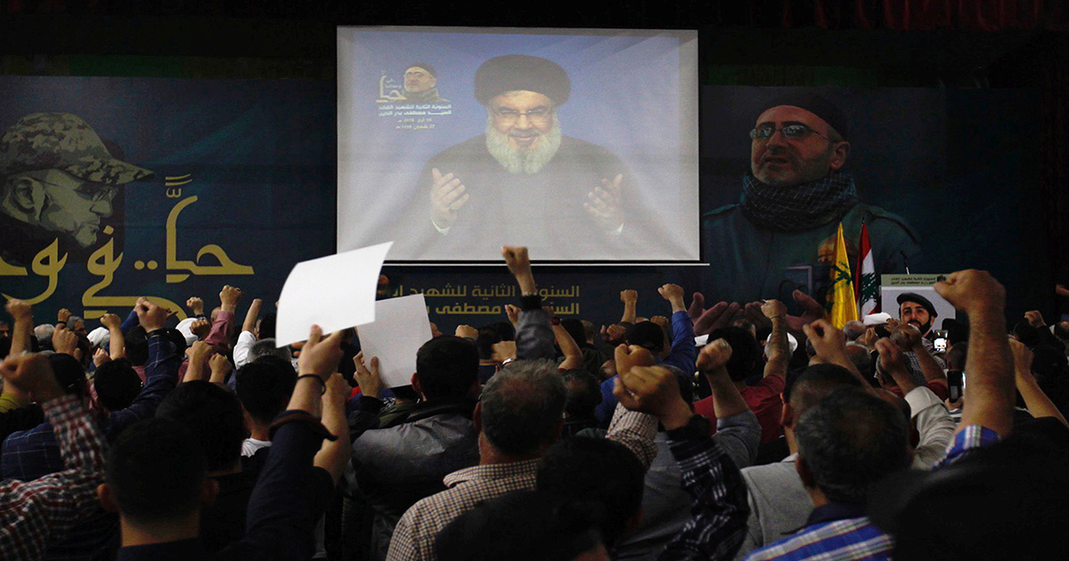 Il leader di Hezbollah, Hassan Nasrallah