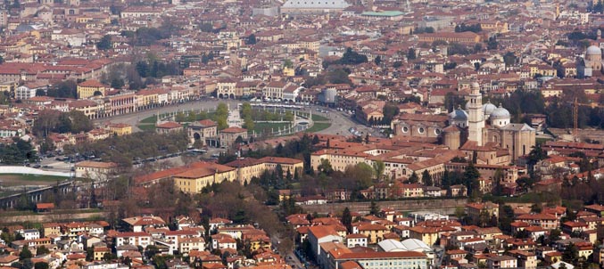 Padova veduta Vista da Padova dall'alto