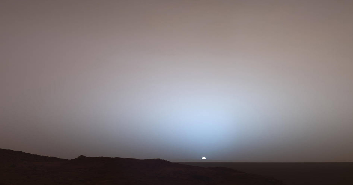 Un tramonto su Marte