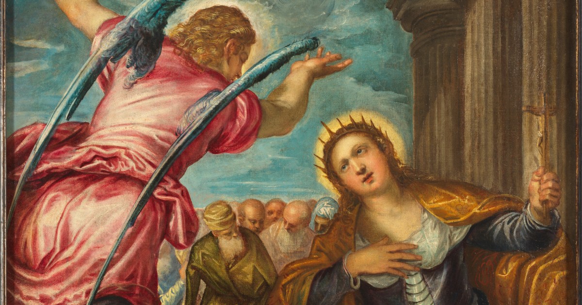 L'angelo annuncia il martirio a Santa Caterina d'Alessandria