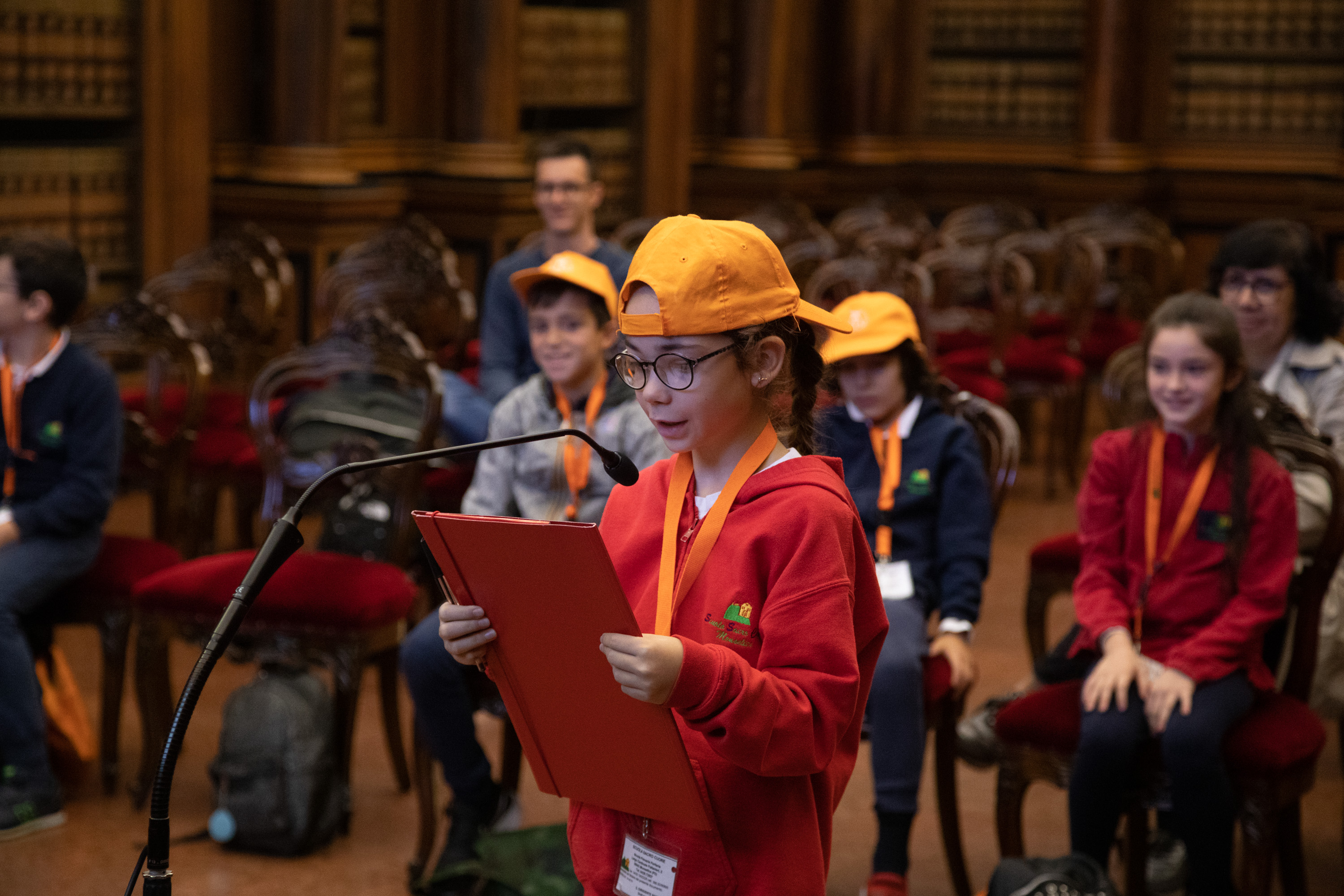 "Reporter per un giorno", Kids university 2019 - Archivio antico, Palazzo Bo, Università degli studi di Padova (foto: Andrea Signori)