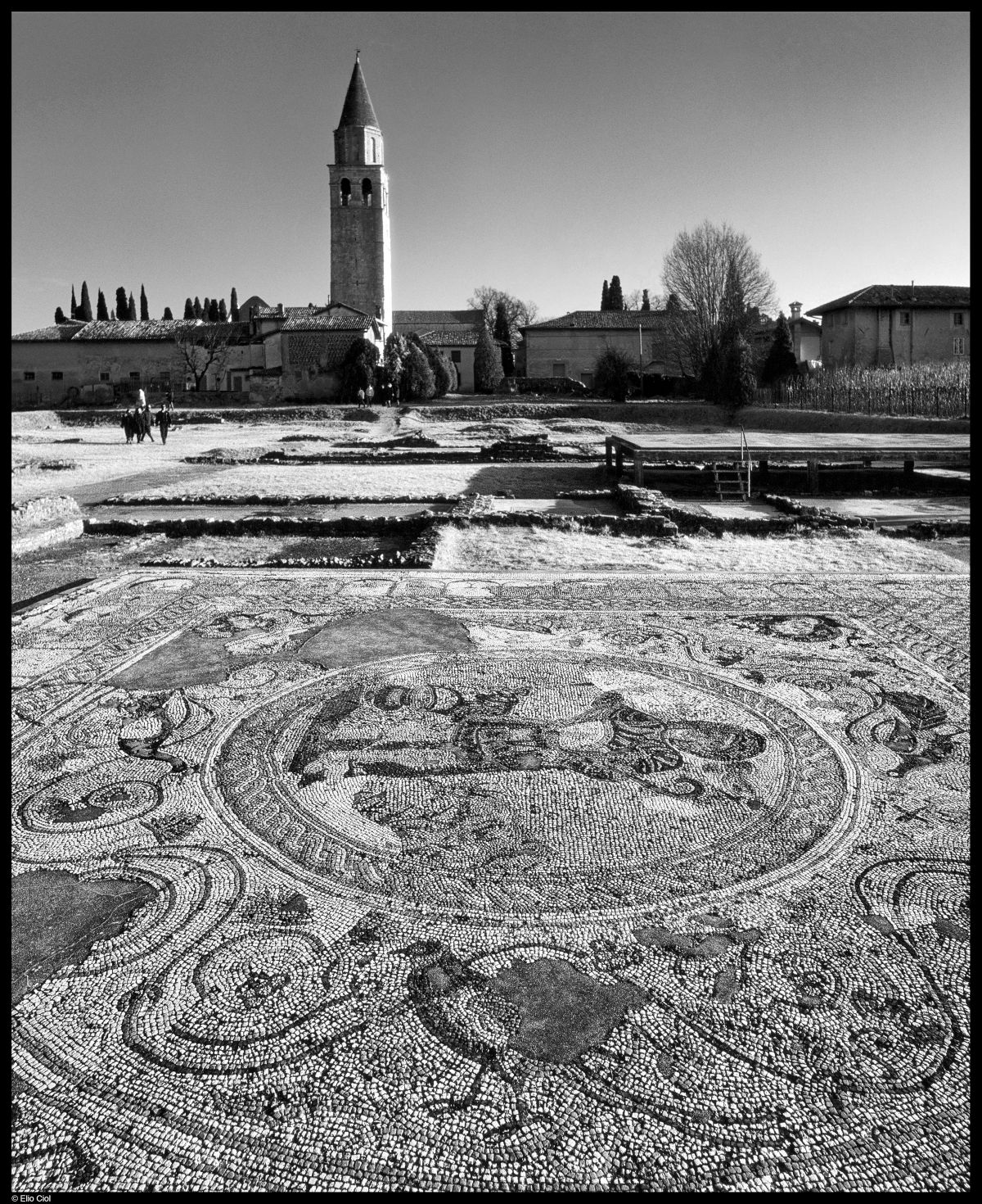 Mosaico del Buon Pastore appartenente a una domus tardo antica nell’area dei fondi Cossar ©Elio Ciol