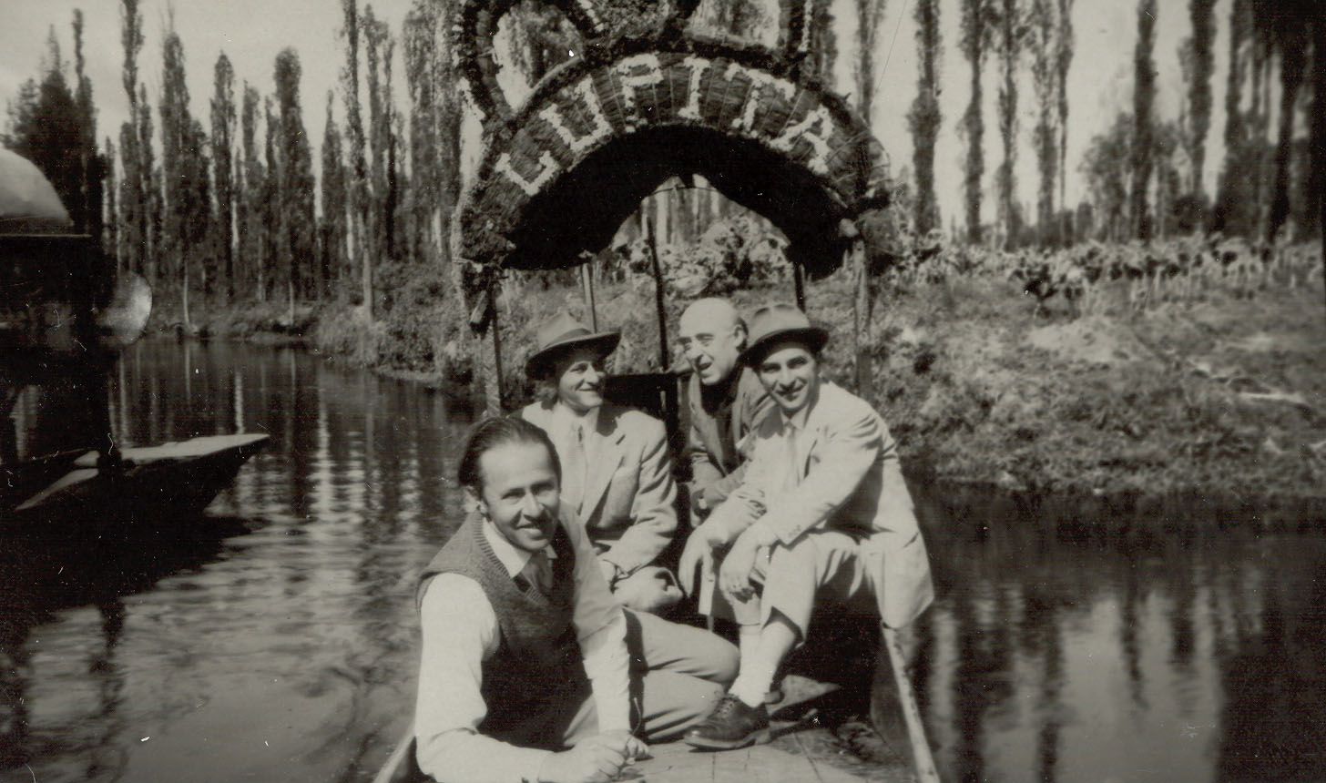 Cesare Zavattini in Messico con Alberto Lattuada e Giuseppe Lo Duca, 1953