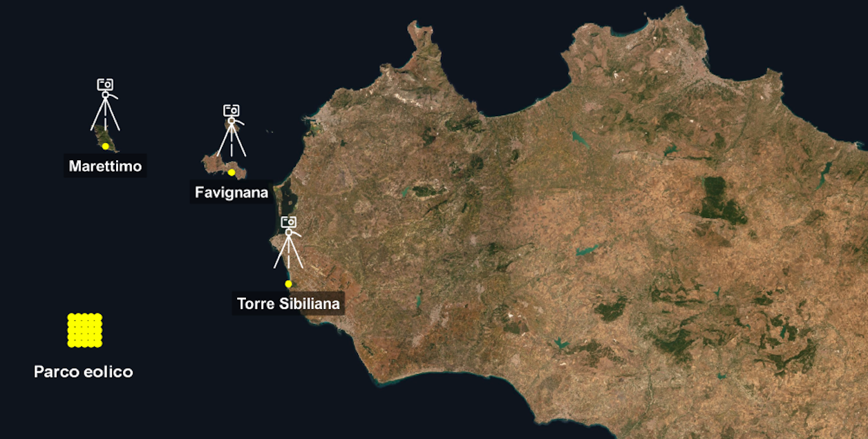 Localizzazione parco eolico Mediterraneo