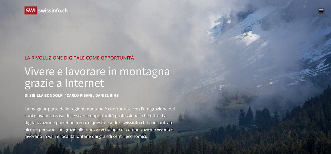 Home page di Vivere e lavorare in montagna