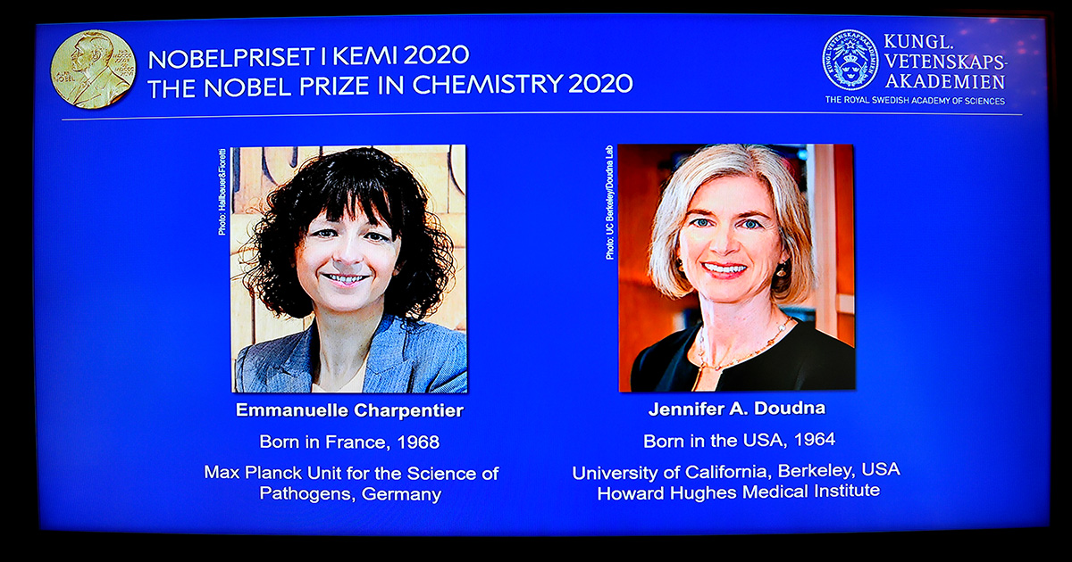  Emmanuelle Charpentier e Jennifer Doudna, nobel chimica 2020