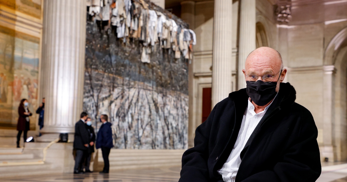 Anselm Kiefer al Pantheon di Parigi (Ludovic Marin/Pool via REUTERS)