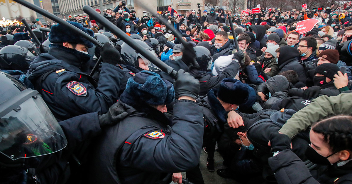Proteste in russia per Navalny