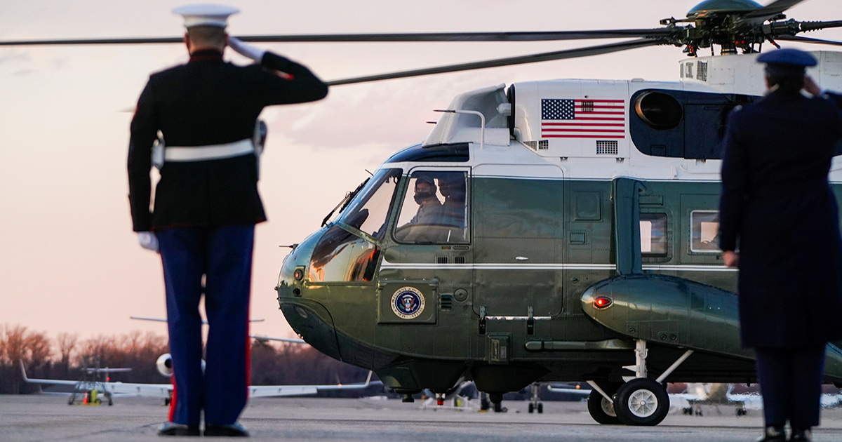 Il Marine 1, l'elicottero del presidente degli Stati Uniti