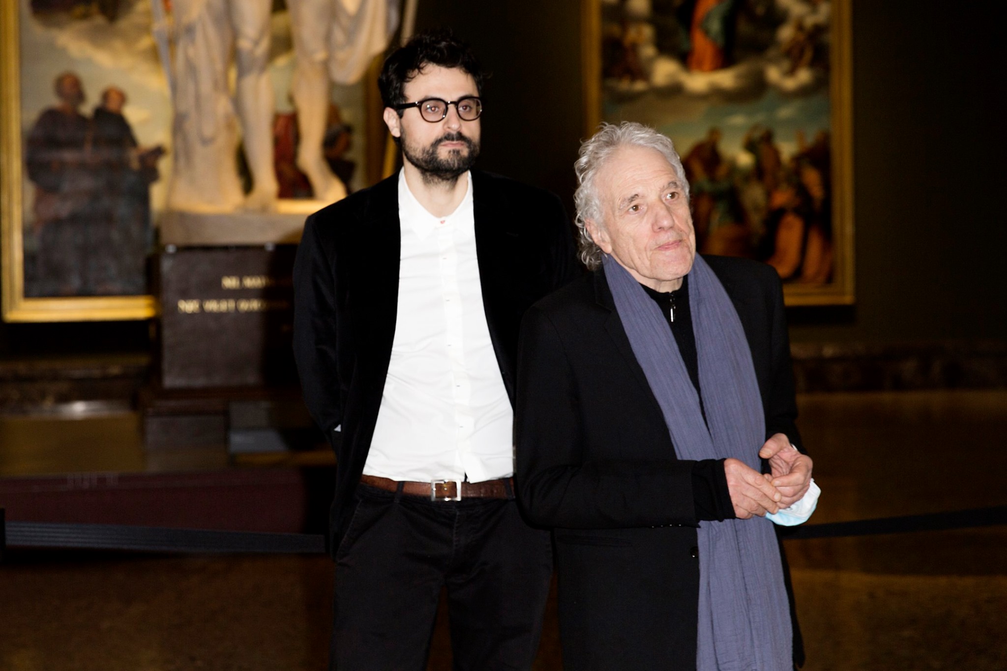 Abel Ferrara e Gabriele Tinti alla Pinacoteca di Brera ©Mauro Maglione