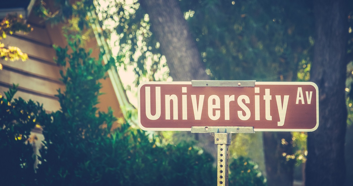 university sign