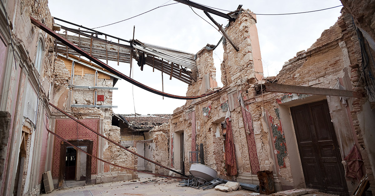 Il terremoto in Abruzzo. Foto: Massimo Pistore