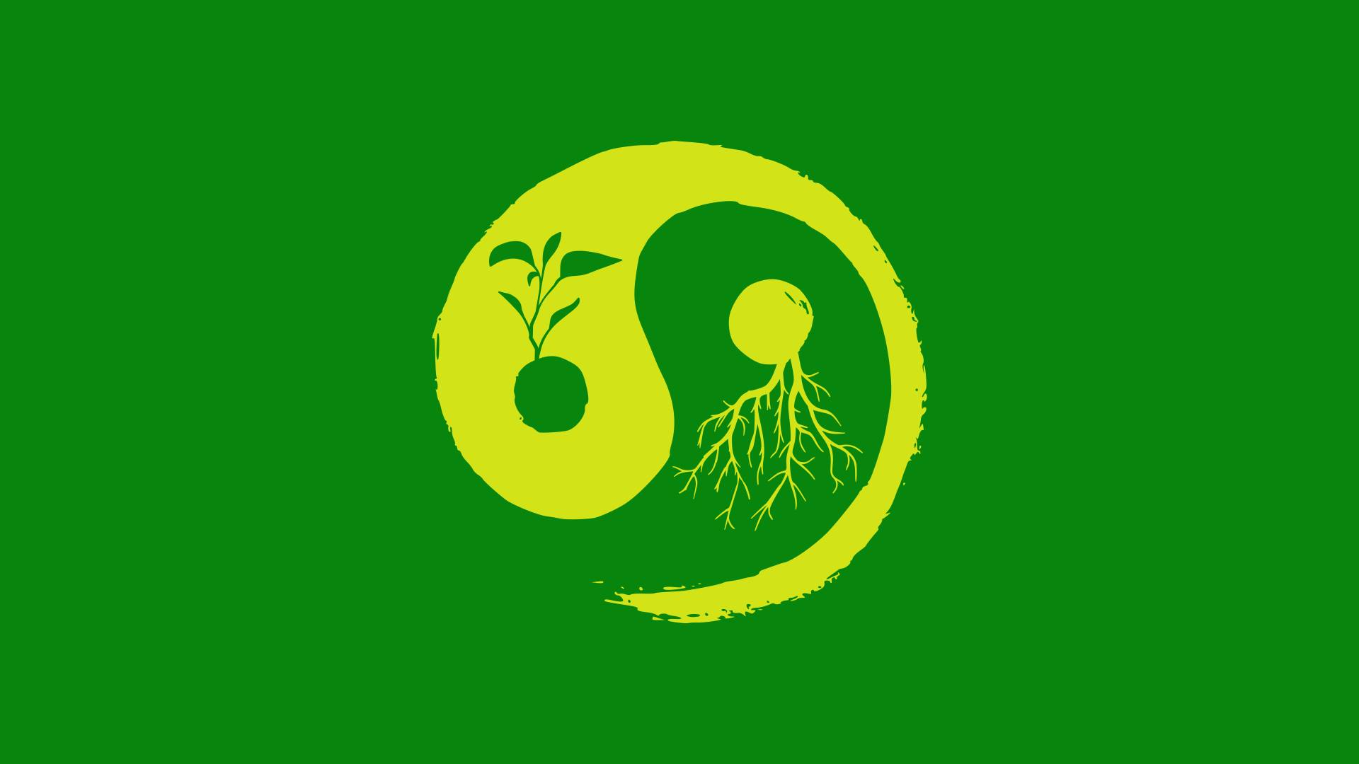ying yang green