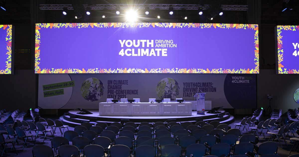 sala conferenze Youth4Climate