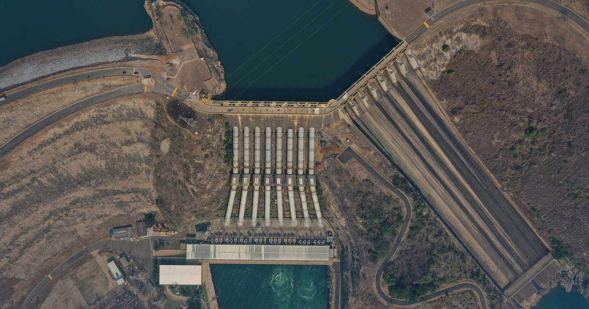 Una delle dighe per la produzione di elettricità del Brasile. Foto: Reuters