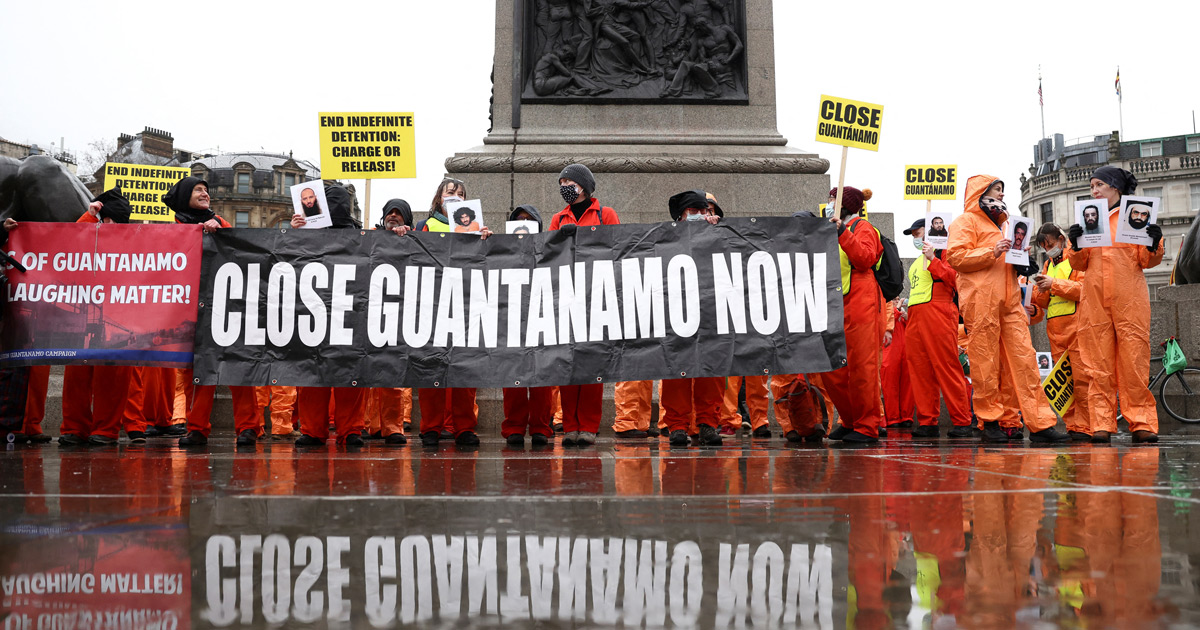 Manifestazione per la chiusura della prigione di Guantanamo. Foto: Reuters