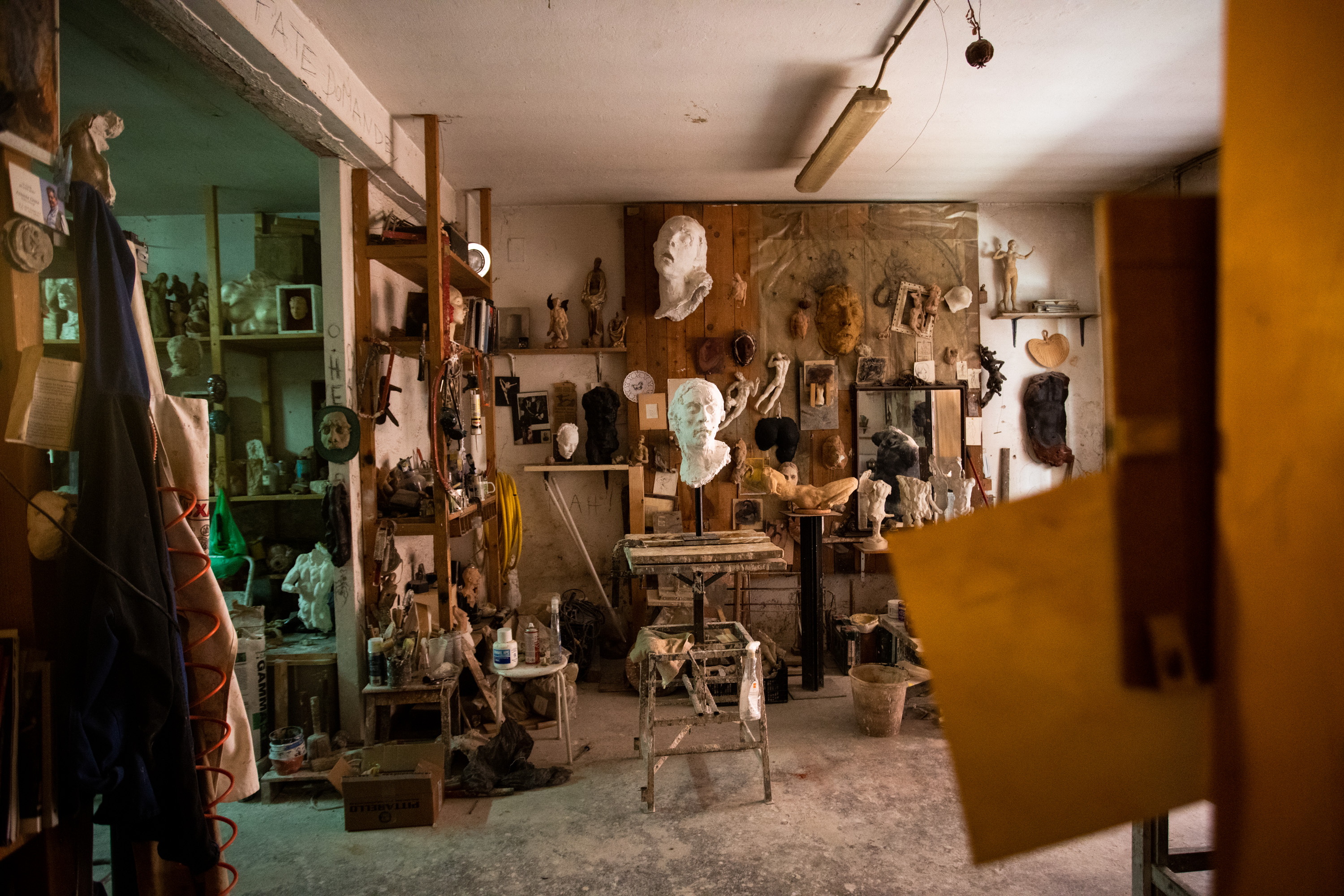 L'atelier dello scultore Ettore Greco, a Padova. Foto: Massimo Pistore