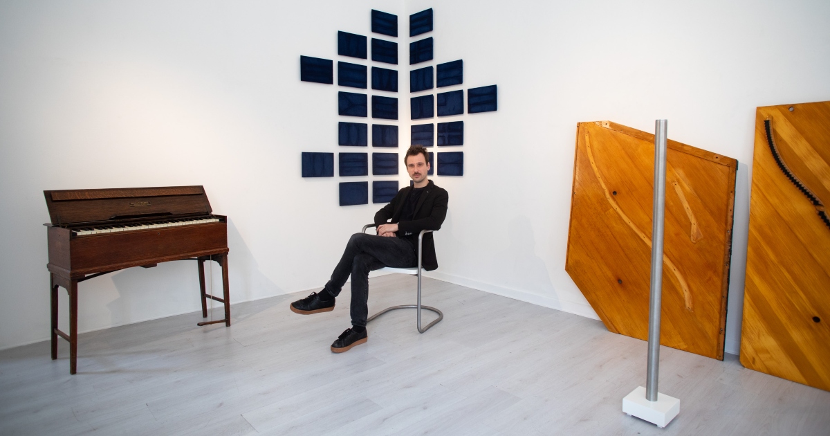 Jacopo Mazzonelli nel suo studio a Verona. Foto: Massimo Pistore