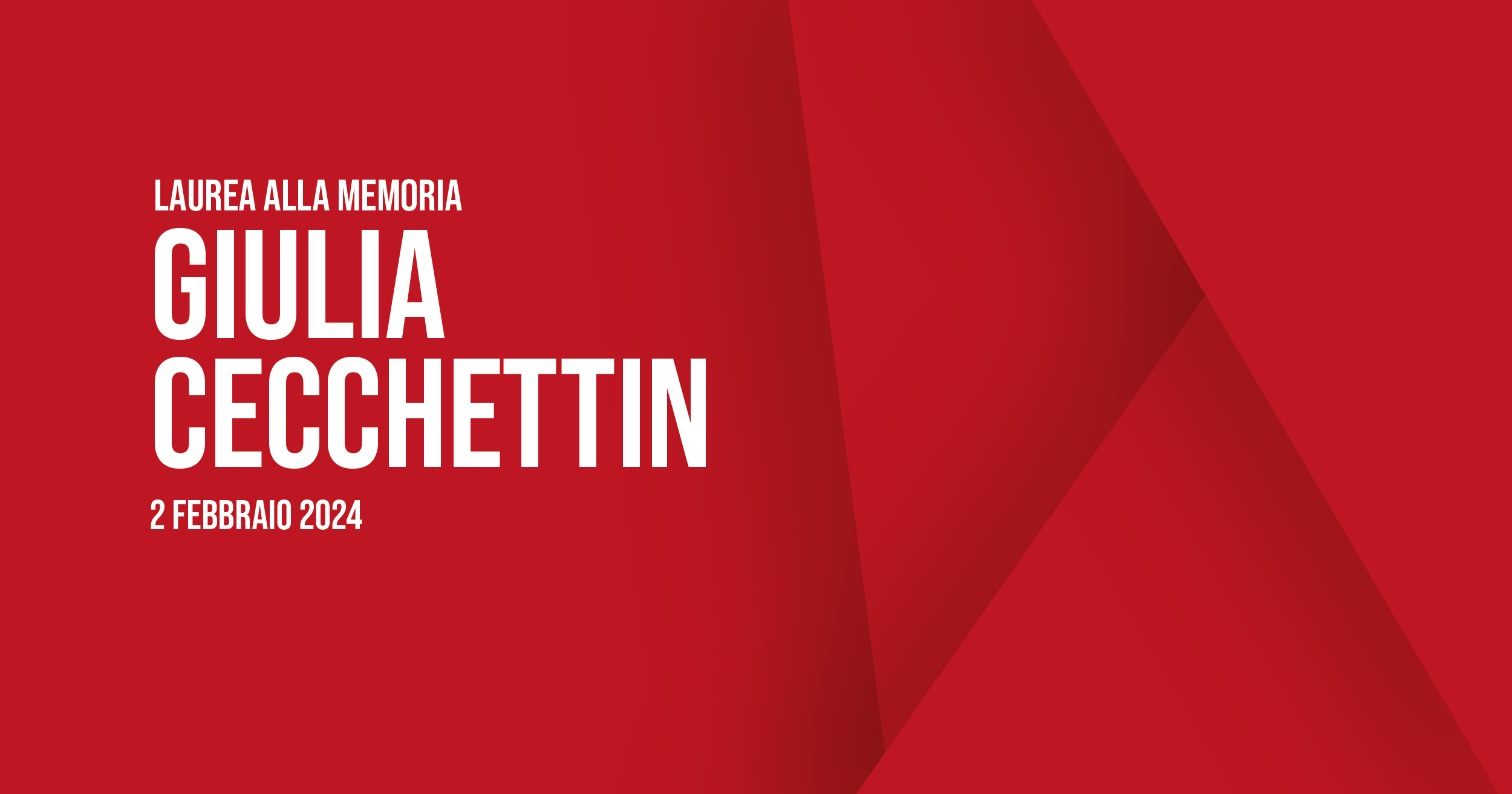 Conferimento della laurea alla memoria a Giulia Cecchettin