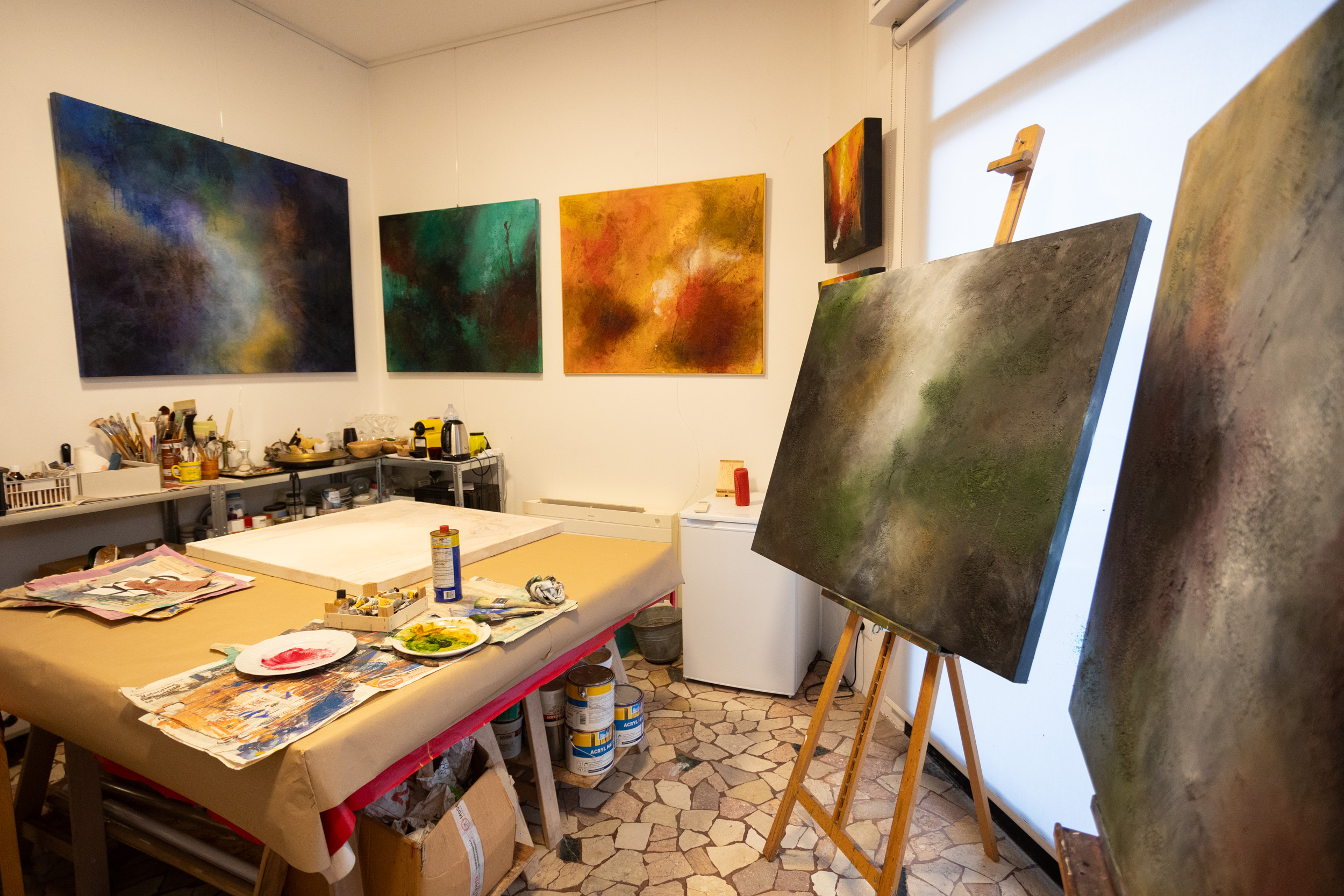 L'atelier e le opere di Chiara Coltro. Foto: Massimo Pistore