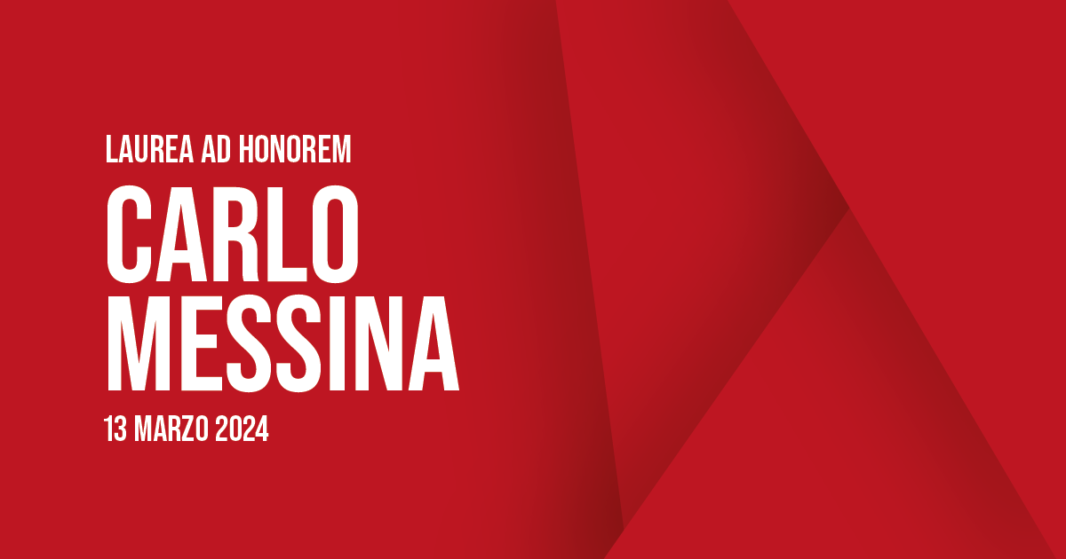 Laurea ad honorem a Carlo Messina