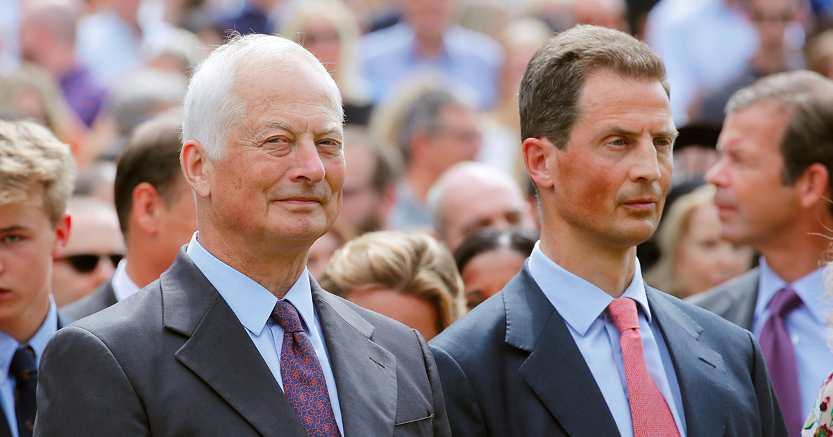 Il principe Hans Adam II e suo figlio Alois dei Liechtenstein. Foto: Reuters