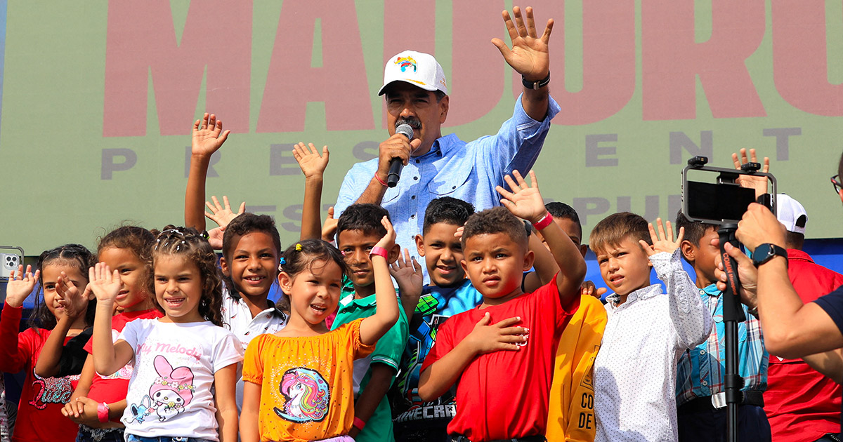 Il presidente Maduro durante un recente incontro elettorale. Foto: Reuters