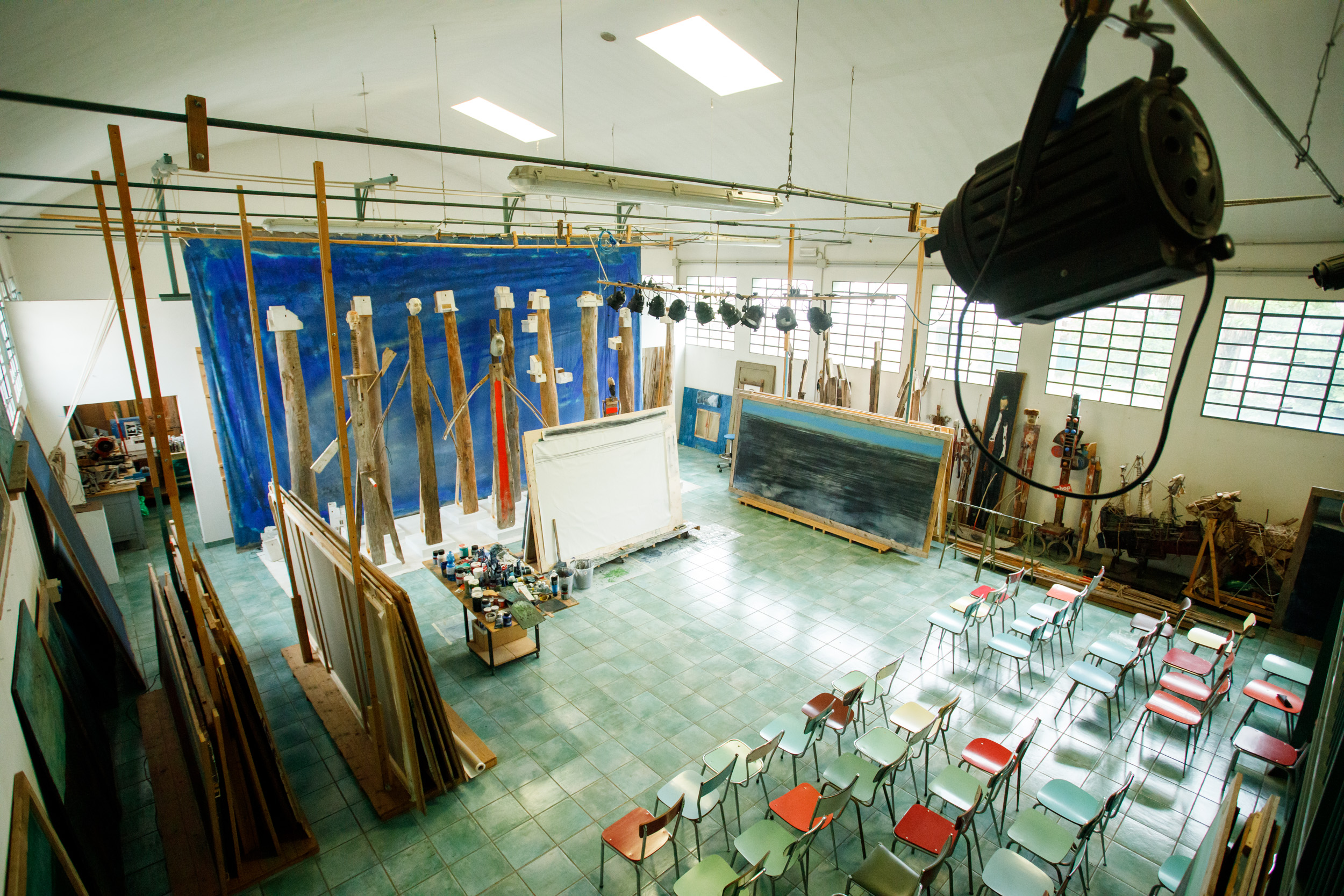 L'atelier di Antonio Panzuto. Foto: Massimo Pistore