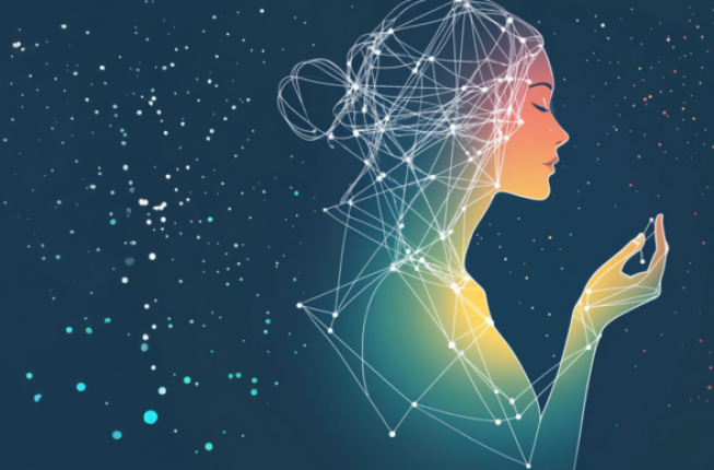 figura femminile nel cielo