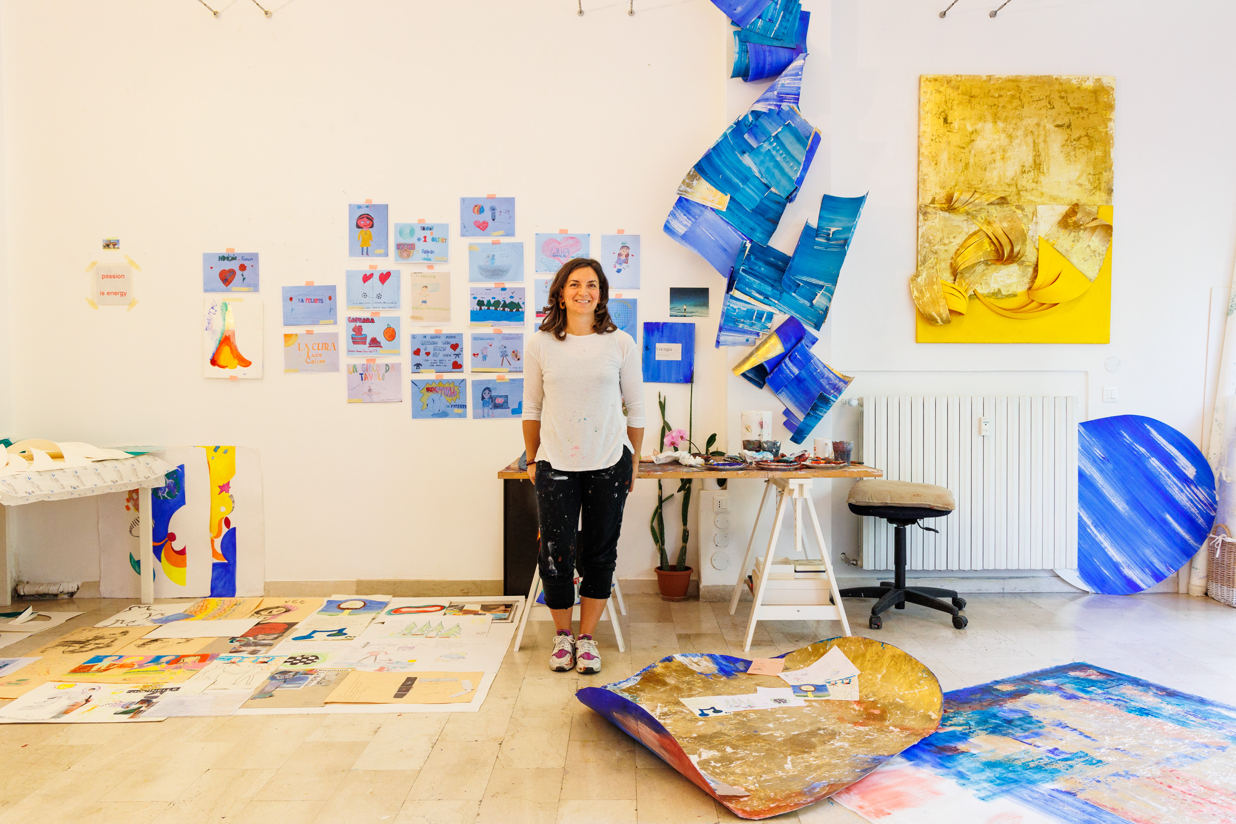 Il lavoro di Beatrice Zagato in studio. Foto: Massimo Pistore