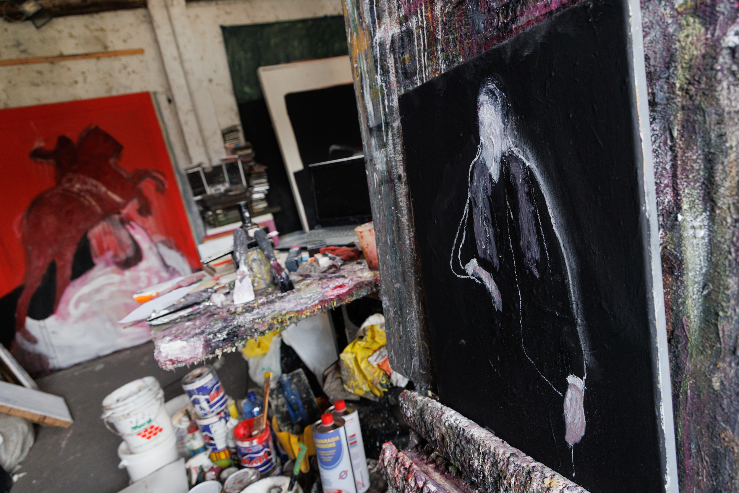 L'atelier a Brescia di Angelo Bordiga. Foto di Massimo Pistore