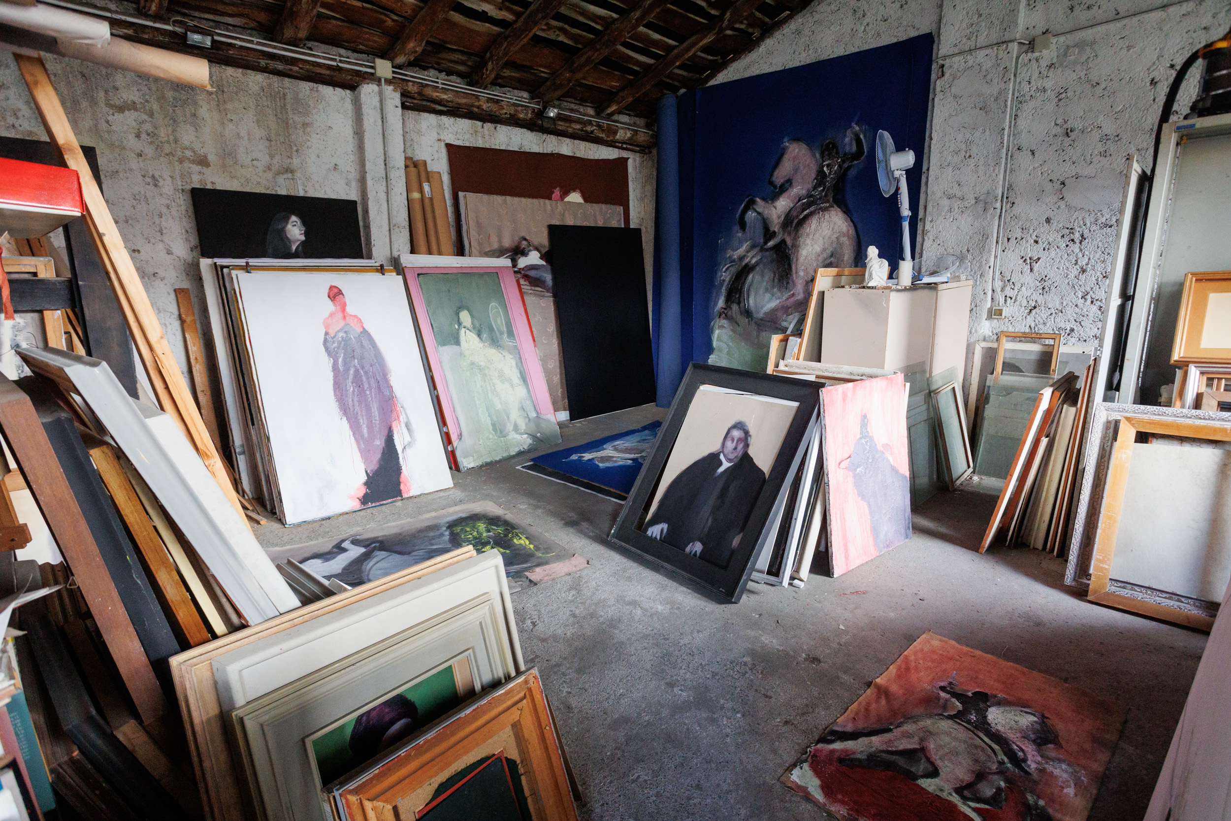 L'atelier a Brescia di Angelo Bordiga. Foto di Massimo Pistore