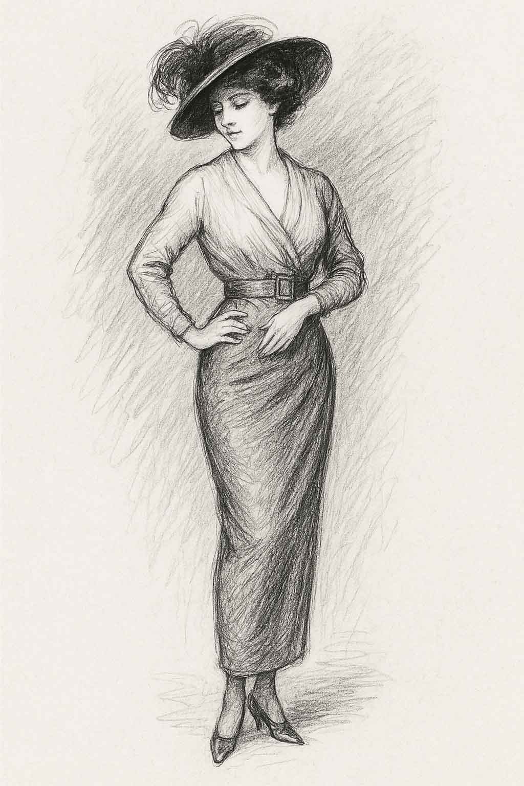la jupe entravée di Paul Poiret 