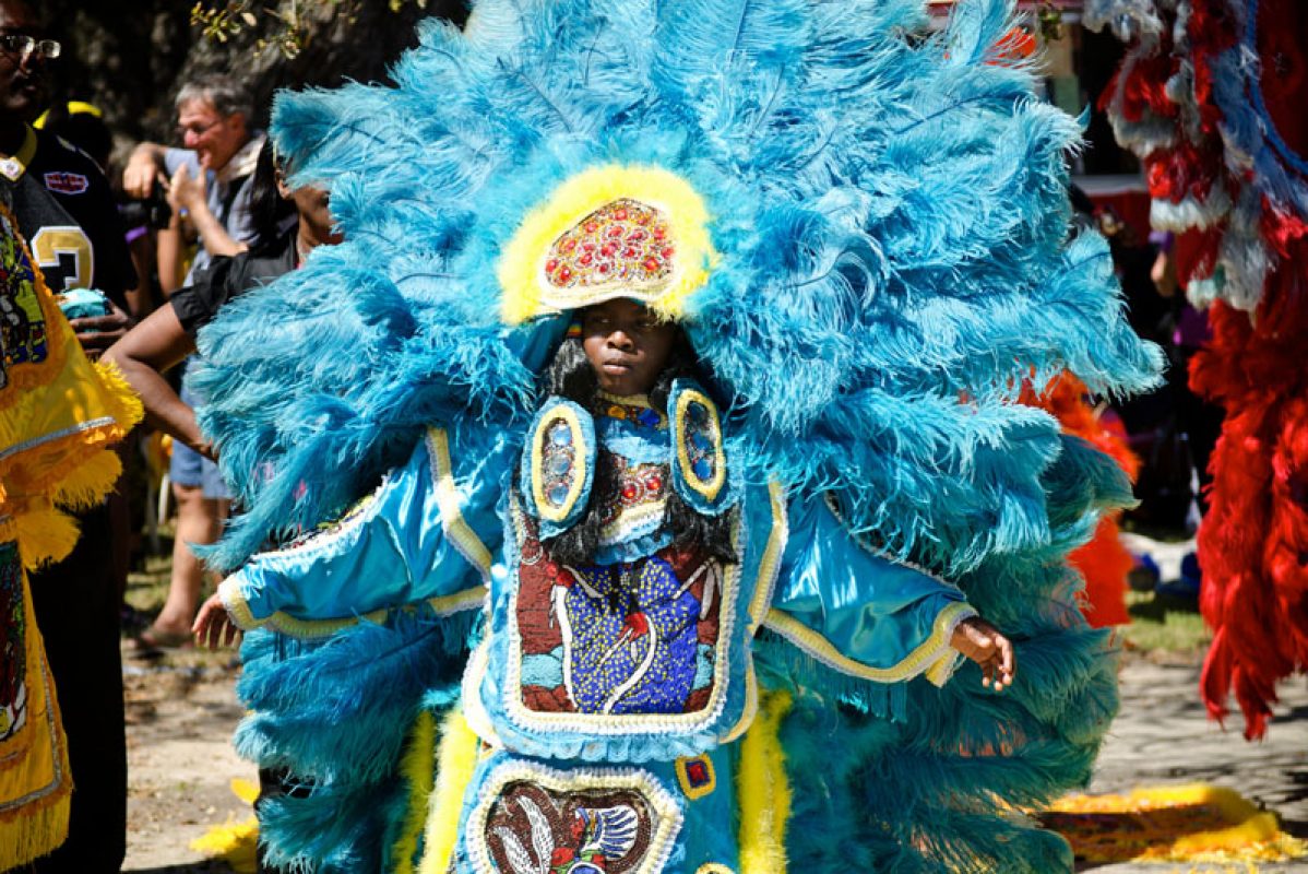Mardi Gras Indians al carnevale di New Orleans