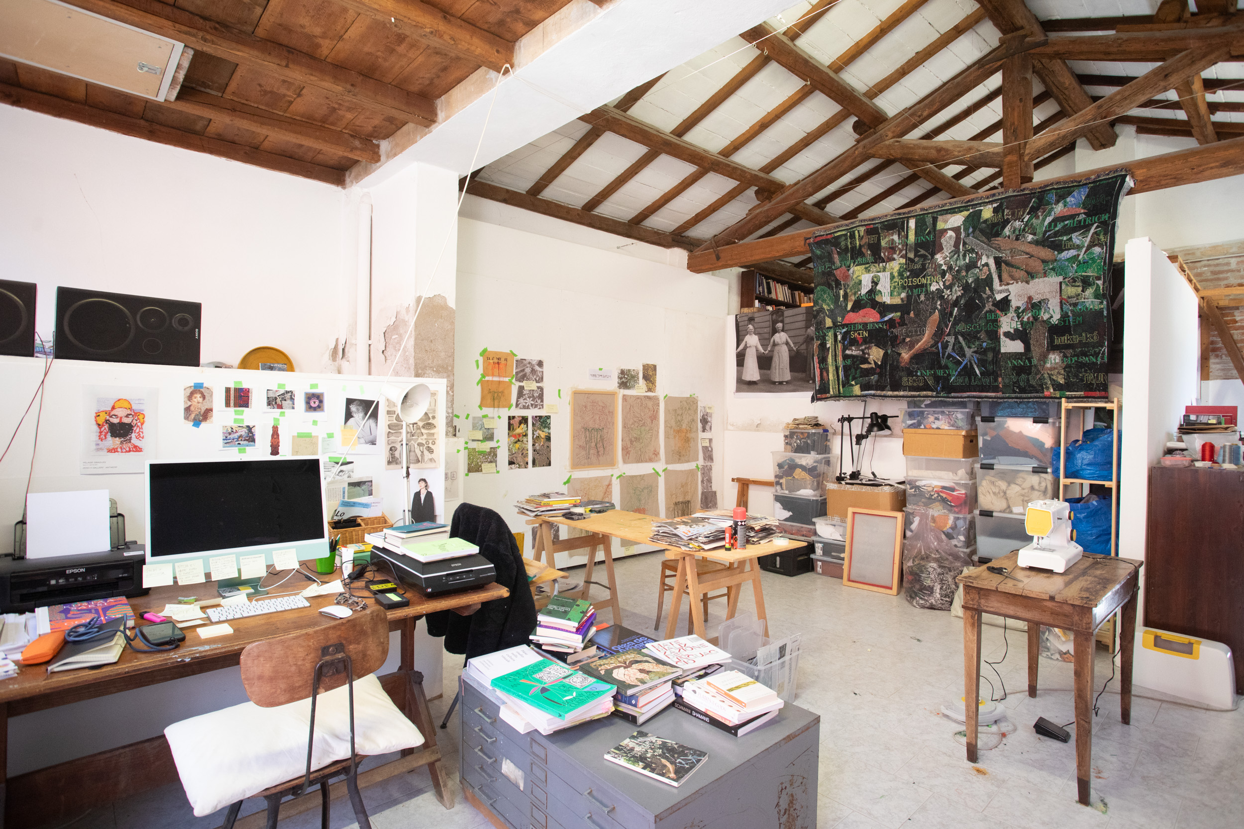 Atelier di Lucia Veronesi. Foto di Massimo Pistore