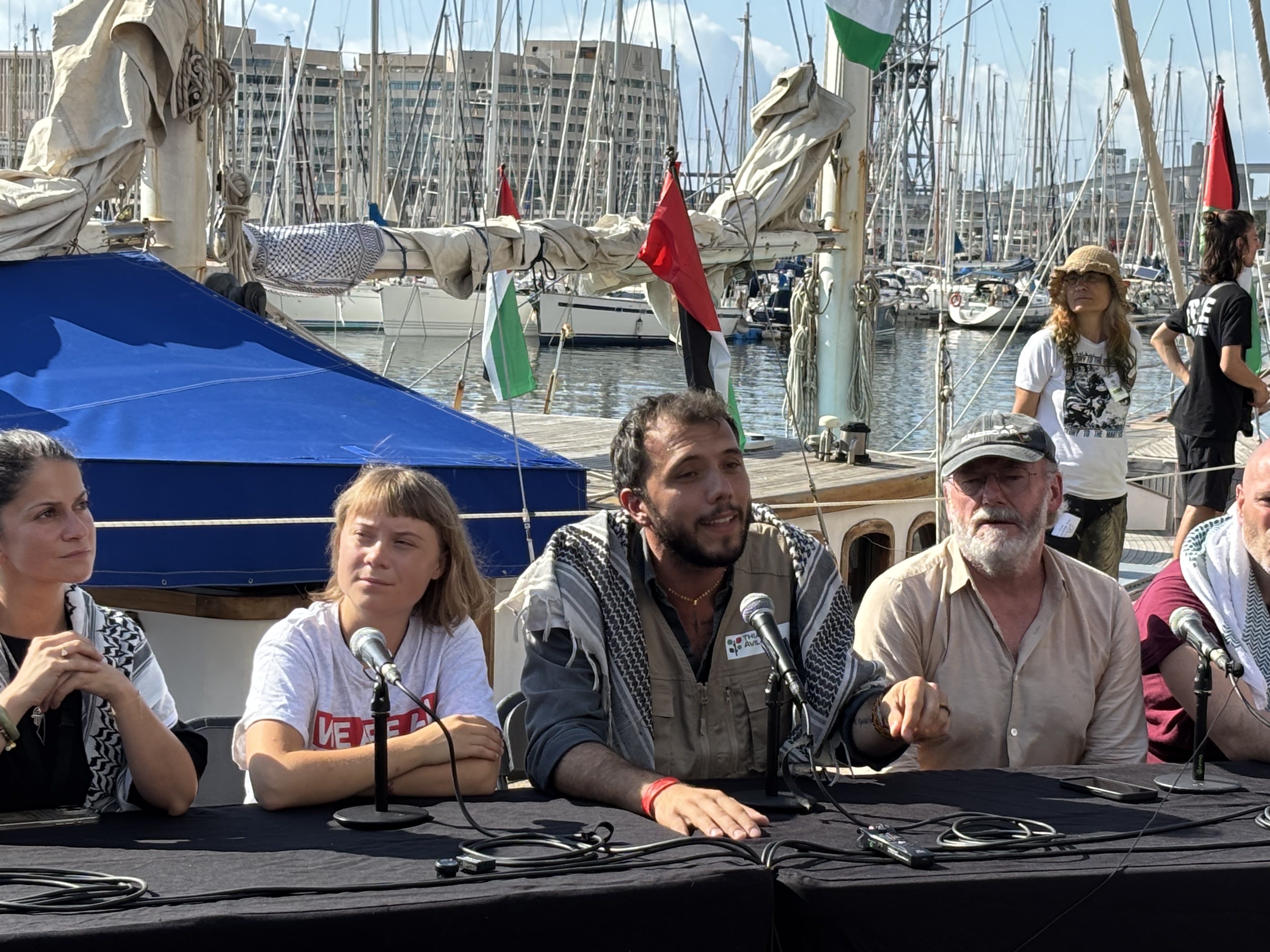 Conferenza stampa Global Sumud Flotilla