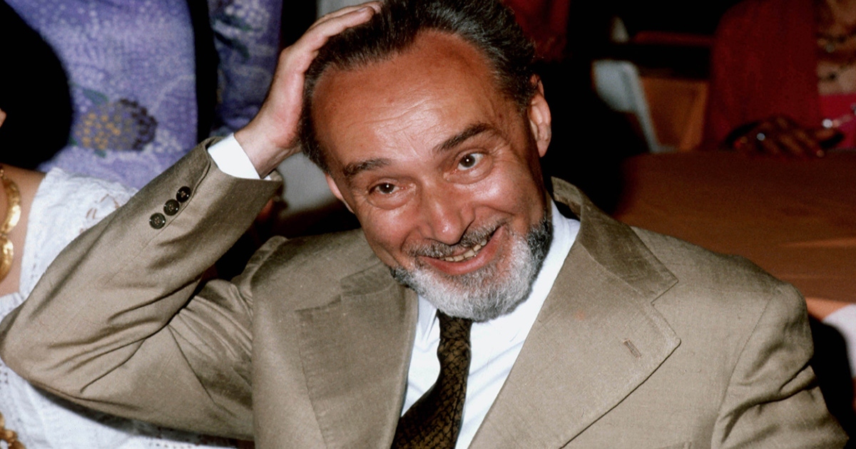 Primo Levi nel 1979 durante la cerimonia del Premio Strega