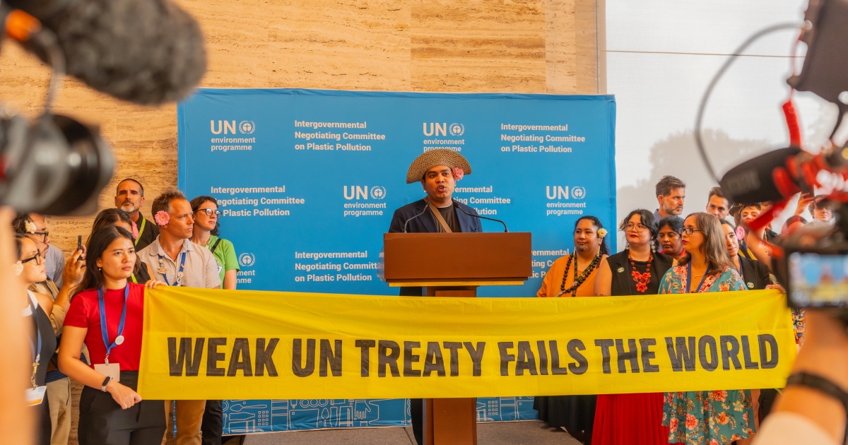 UN INC-5.2 delegate press conference
