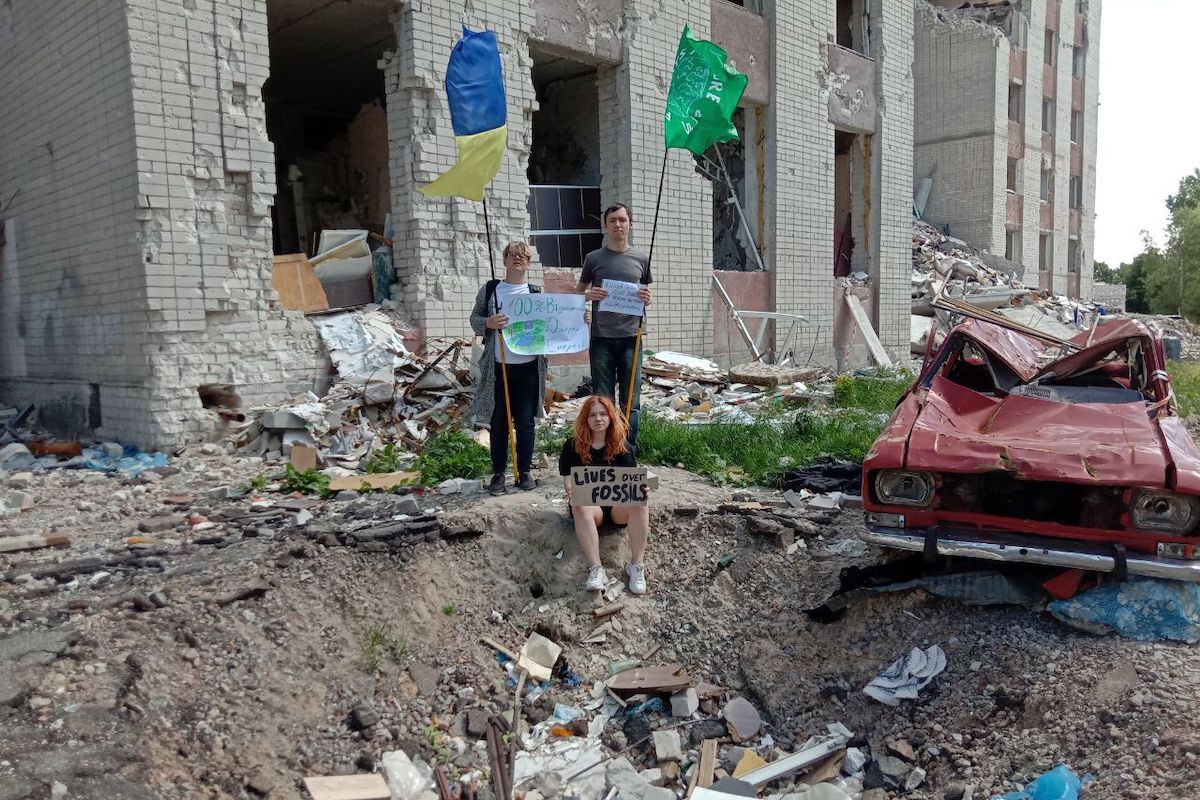 Attivisti climatici in Ucraina